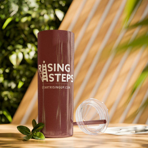 Rising Steps | startrisingup.com | Skinny Tumbler with Straw, 20oz