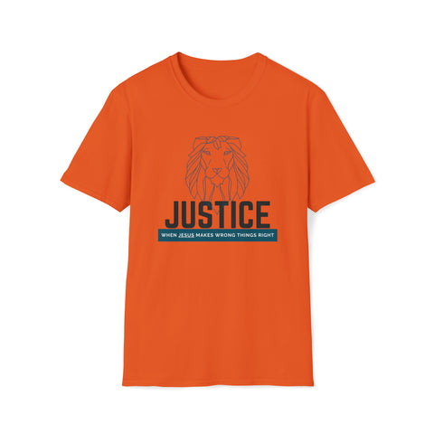 Justice Lion | Christian | Adult Softstyle T-Shirt
