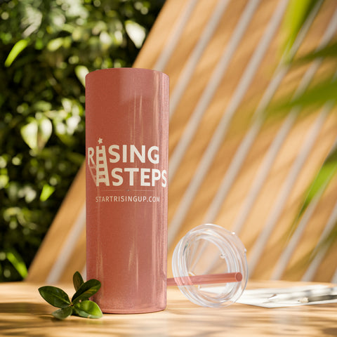 Rising Steps | startrisingup.com | Skinny Tumbler with Straw, 20oz