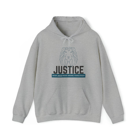 Justice Lion | Christian | Hooded Sweatshirt