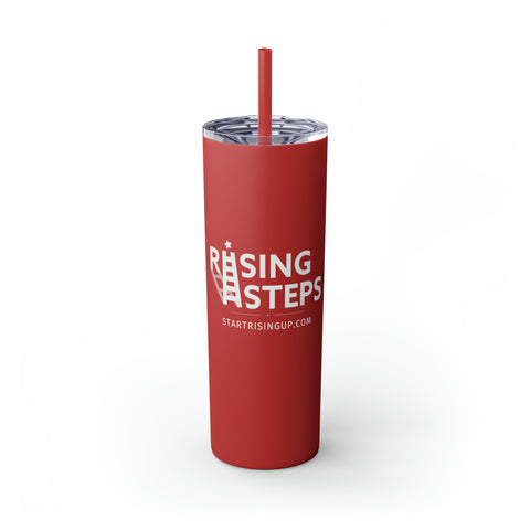 Rising Steps | startrisingup.com | Skinny Tumbler with Straw, 20oz