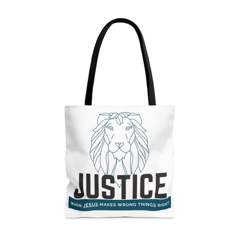 White Justice Lion | Lifestyle | Tote Bag