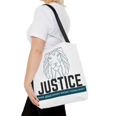 White Justice Lion | Lifestyle | Tote Bag