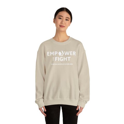 Empower the Fight | stopchildexploitation.org | Crewneck Sweatshirt