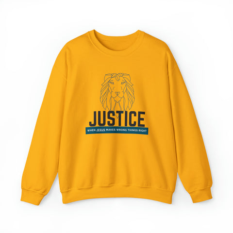 Justice Lion | Christian | Adult Crewneck Sweatshirt