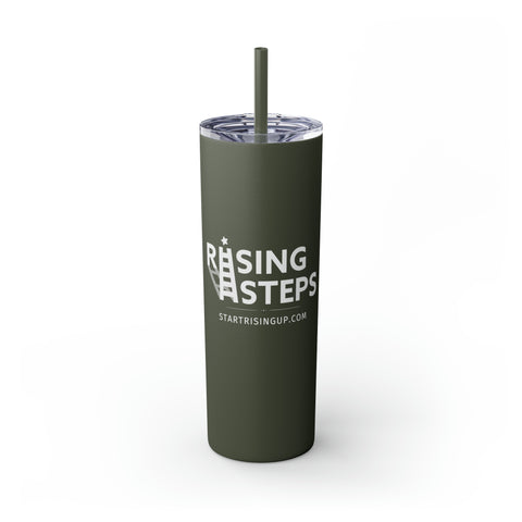 Rising Steps | startrisingup.com | Skinny Tumbler with Straw, 20oz