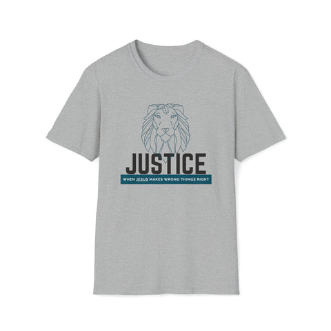 Justice Lion | Christian | Adult Softstyle T-Shirt