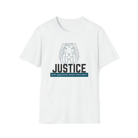 Justice Lion | Christian | Adult Softstyle T-Shirt