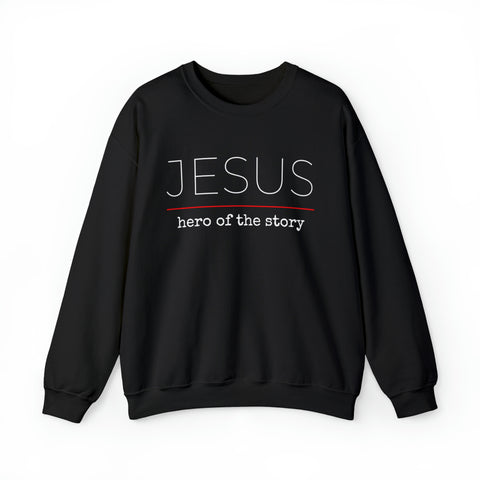 Jesus Hero | Christian | Adult Crewneck Sweatshirt