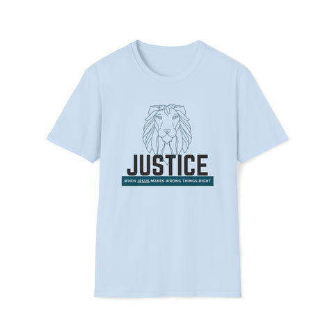Justice Lion | Christian | Adult Softstyle T-Shirt