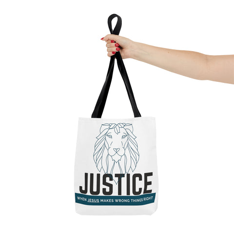 White Justice Lion | Lifestyle | Tote Bag