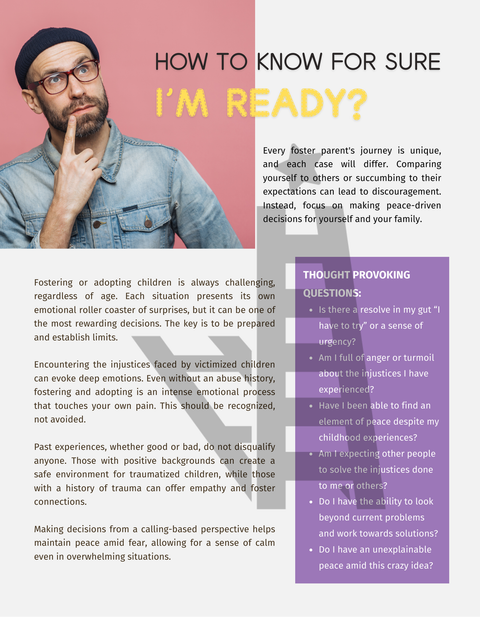 Foster or Adopt? How to Know You Are Ready | Guide | Printed