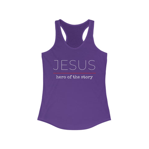 Jesus Hero | Christian | Women's Ideal Racerback Tank