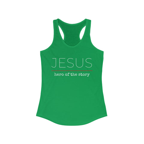 Jesus Hero | Christian | Women's Ideal Racerback Tank