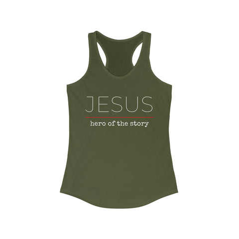 Jesus Hero | Christian | Women's Ideal Racerback Tank