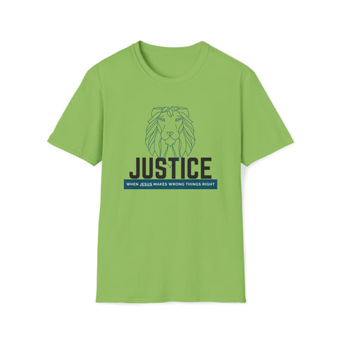 Justice Lion | Christian | Adult Softstyle T-Shirt