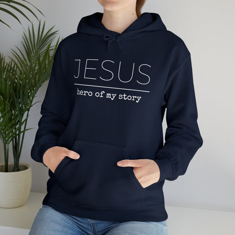 Jesus Hero | Christian | Adult Hooded Sweatshirt