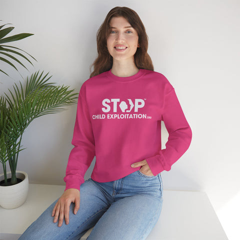 Stop Child Exploitation | Awareness | Adult Crewneck Sweatshirt