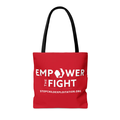 Empower the Fight | stopchildexploitation.org | Tote Bag