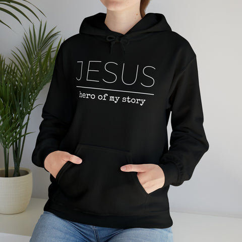 Jesus Hero | Christian | Adult Hooded Sweatshirt