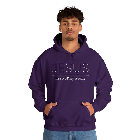 Jesus Hero | Christian | Adult Hooded Sweatshirt