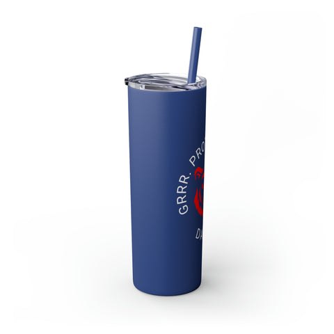 Daddy Bear | Lifestyle | Skinny Tumbler with Straw, 20oz