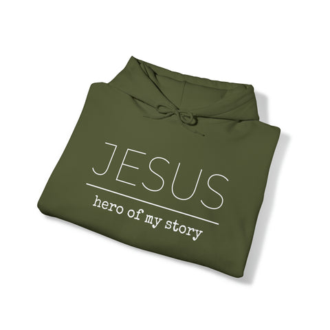 Jesus Hero | Christian | Adult Hooded Sweatshirt