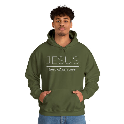 Jesus Hero | Christian | Adult Hooded Sweatshirt