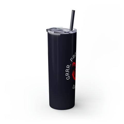 Daddy Bear | Lifestyle | Skinny Tumbler with Straw, 20oz