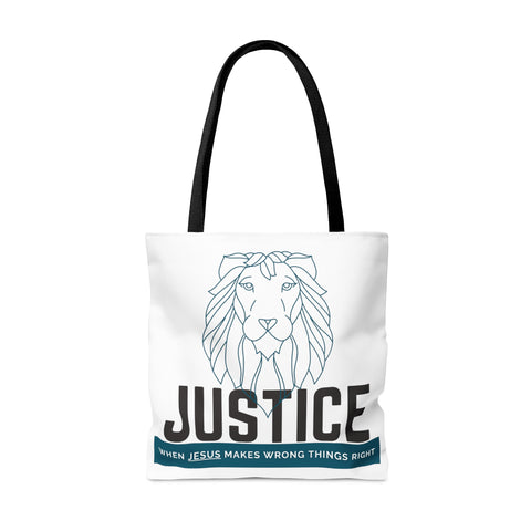 White Justice Lion | Lifestyle | Tote Bag