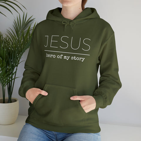 Jesus Hero | Christian | Adult Hooded Sweatshirt